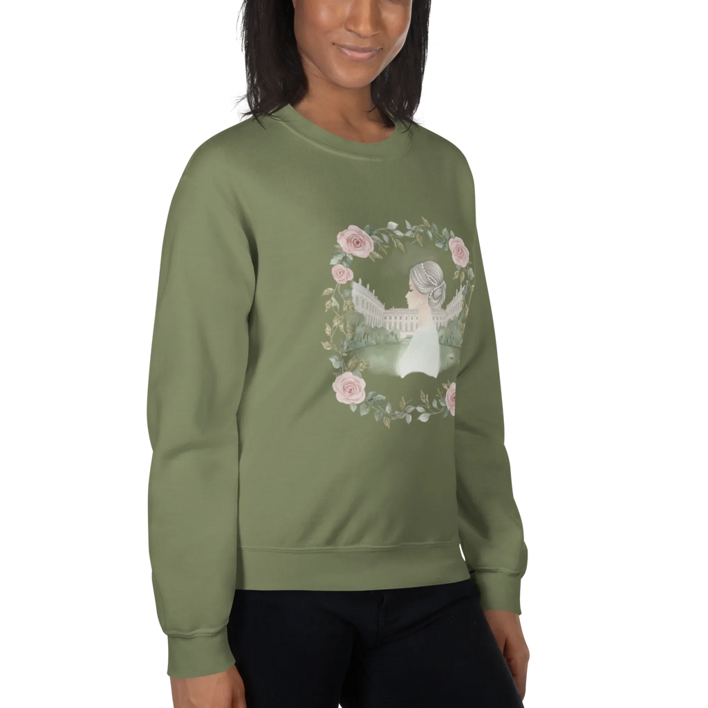 ROSENWREATH women’s sweatshirt - Red / S - Printoo Shop - 4067492_5442