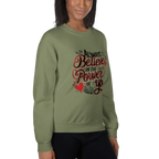 INNER POWER women’s sweatshirt - Military Green / S - Printoo Shop - 2071741_13005