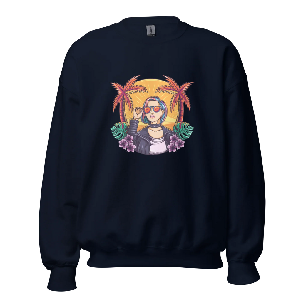 RELAXED COOL women’s sweatshirt - Black / S - Printoo Shop - 7762924_5434