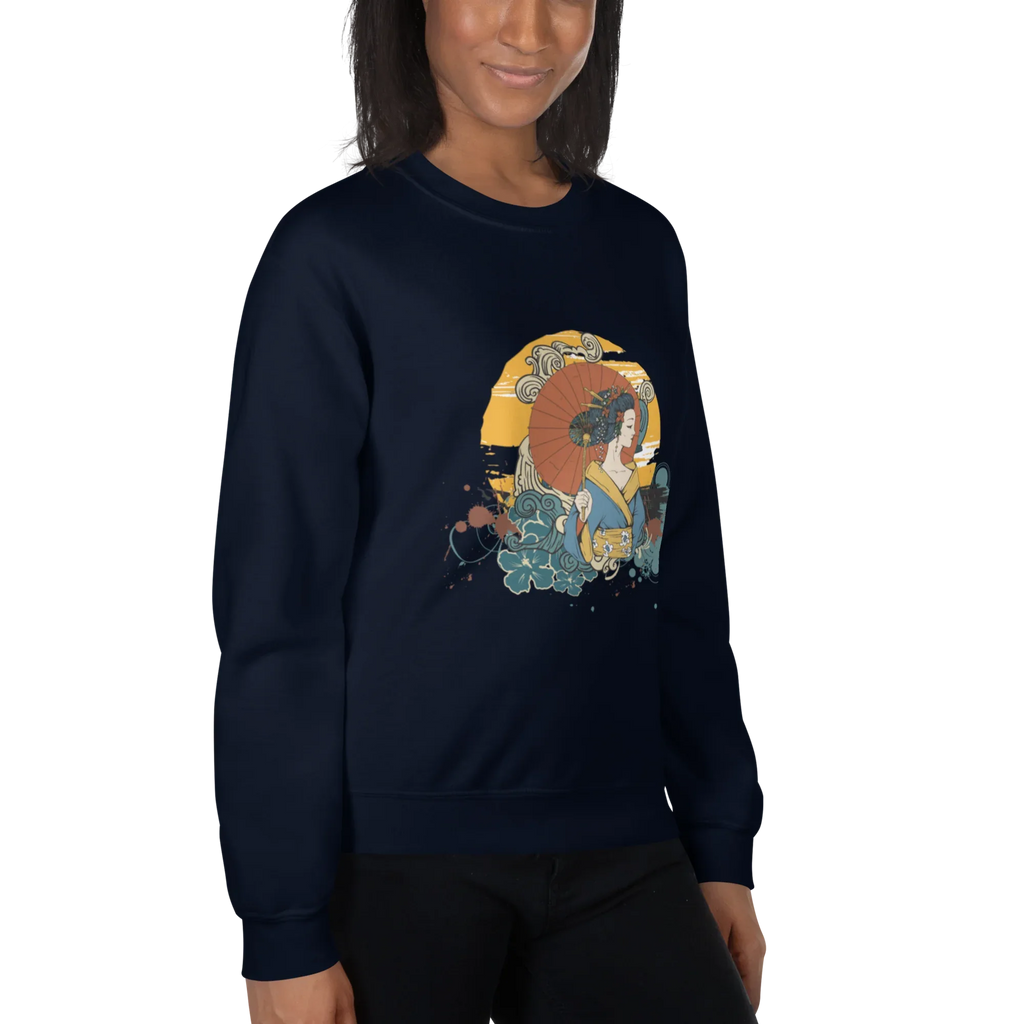 BEAUTY IN BLOOM women’s sweatshirt - Black / S - Printoo Shop - 6160845_5434