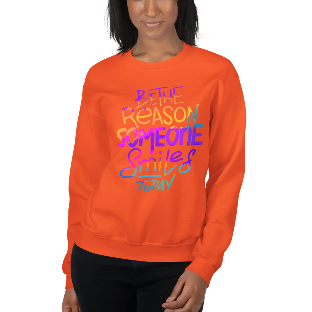 SMILE REASON women’s sweatshirt - Red / S - Printoo Shop - 9484834_5442