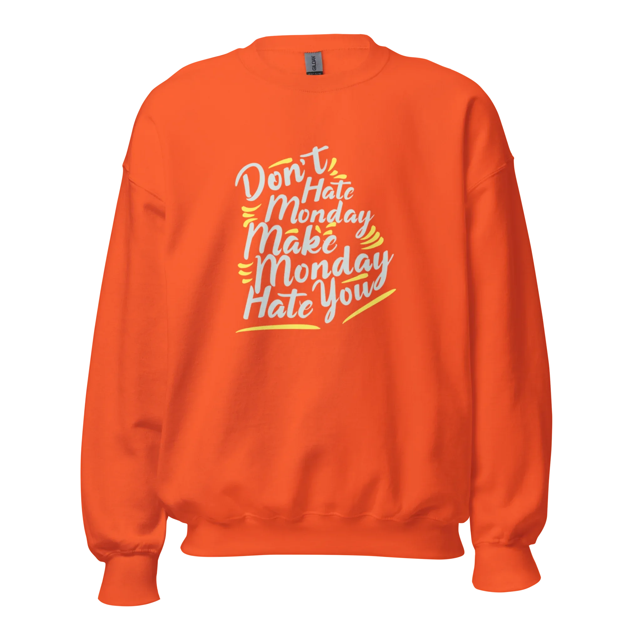 MONDAY REBEL women’s sweatshirt - Red / S - Printoo Shop - 8572608_5442