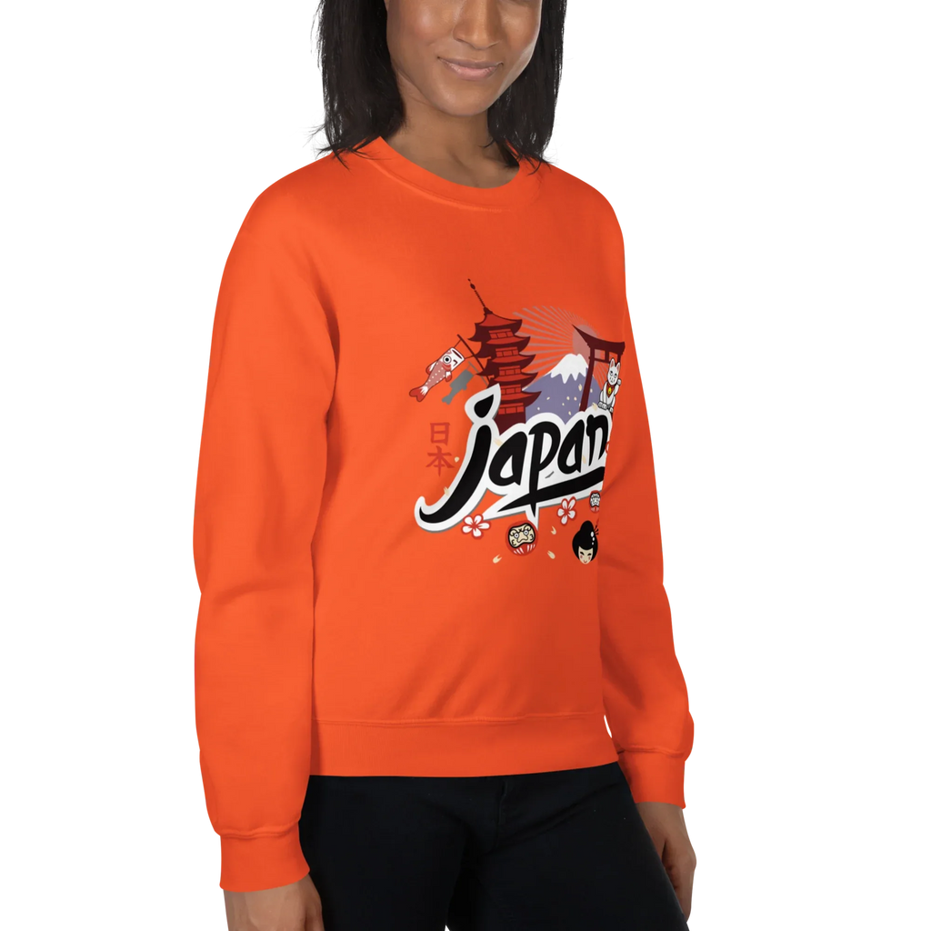 JAPAN HERITAGE ART women’s sweatshirt - Red / S - Printoo Shop - 8859988_5442
