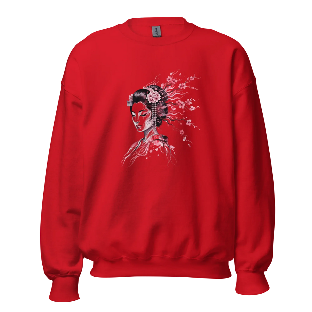 Cherry Blossom Serenity women’s sweatshirt - Red / S - Printoo Shop - 6030039_5442