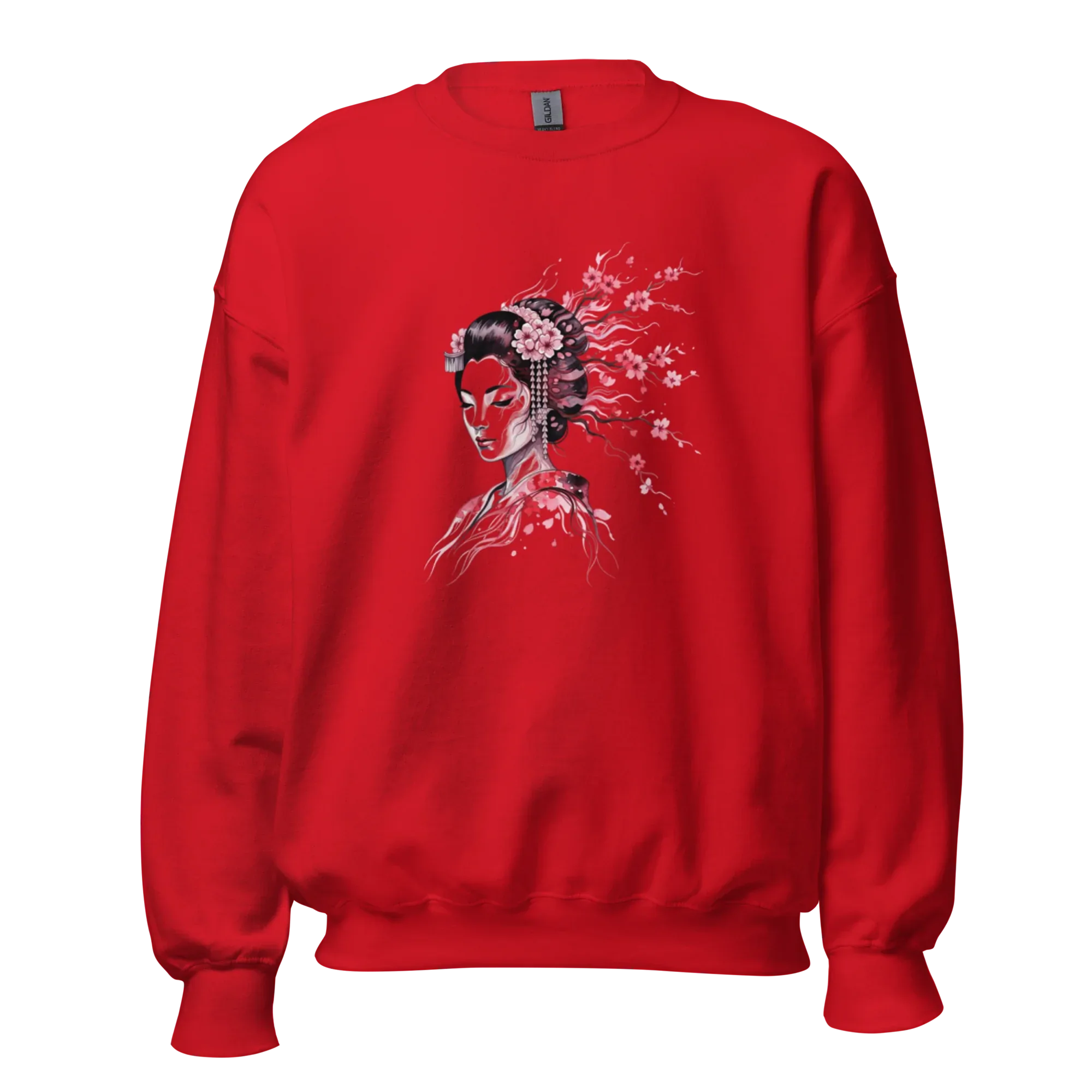 Cherry Blossom Serenity women’s sweatshirt - Red / S - Printoo Shop - 6030039_5442