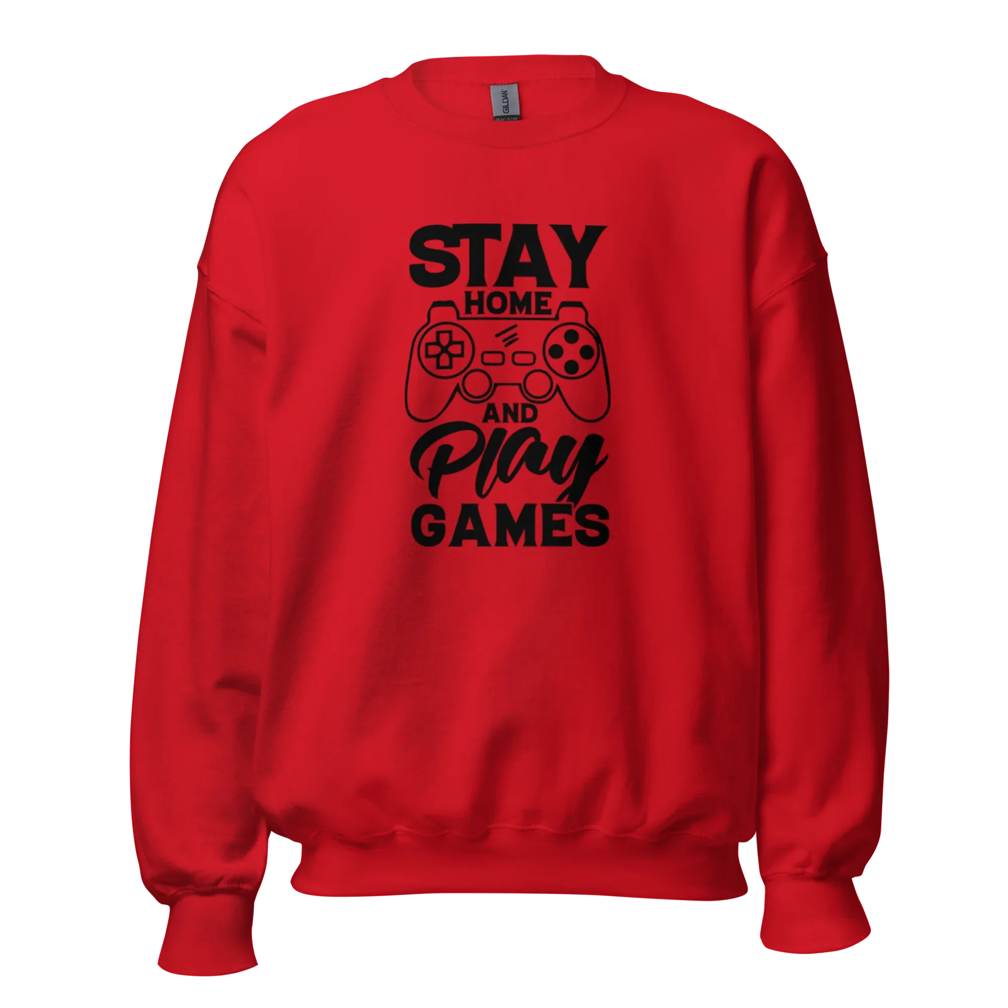 Piros GAMER férfi pulóver - S méret - Printoo Shop - termékfotó