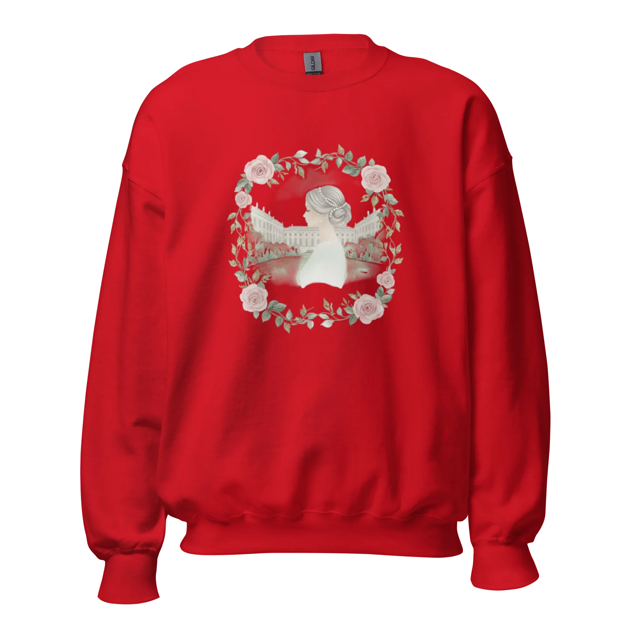 ROSENWREATH women’s sweatshirt - Red / S - Printoo Shop - 4067492_5442