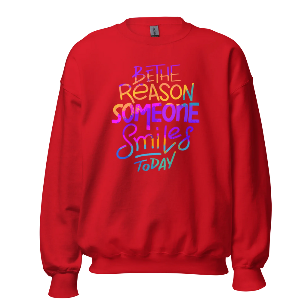 SMILE REASON women’s sweatshirt - Red / S - Printoo Shop - 9484834_5442