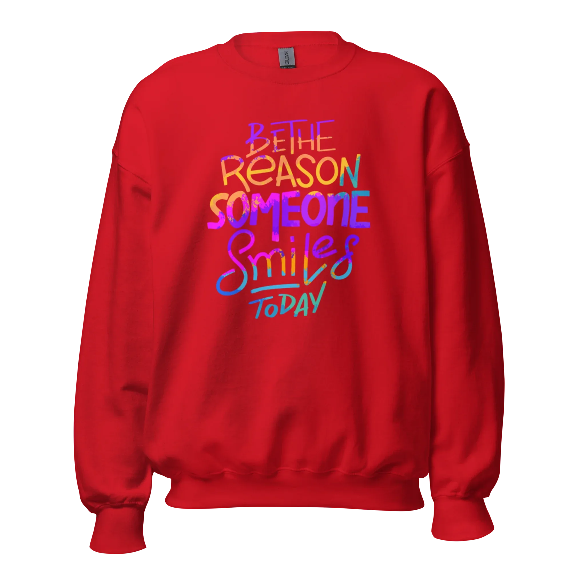 SMILE REASON women’s sweatshirt - Red / S - Printoo Shop - 9484834_5442