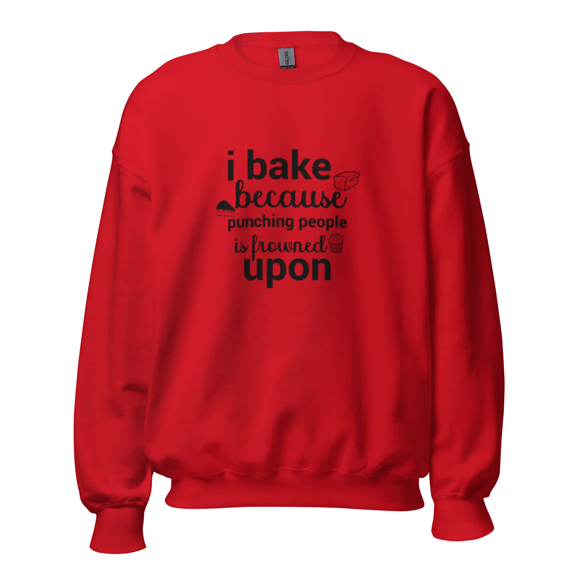 BAKE THERAPY women’s sweatshirt - Red / S - Printoo Shop - 7748760_5442