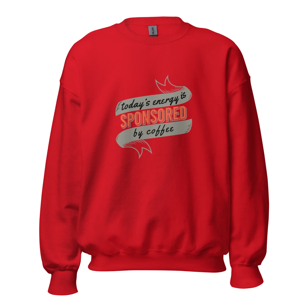 COFFEE SPONSOR women’s sweatshirt - Red / S - Printoo Shop - 6047843_5442