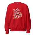 MONDAY REBEL women’s sweatshirt - Red / S - Printoo Shop - 8572608_5442