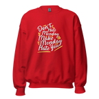 MONDAY REBEL women’s sweatshirt - Red / S - Printoo Shop - 8572608_5442