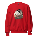 ELEGANT GEISHA ART women’s sweatshirt - Red / S - Printoo Shop - 3706938_5442