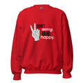POSITIVE VIBES PEACE women’s sweatshirt - Red / S - Printoo Shop - 4059920_5442