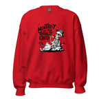 TOTALLY CHILL SKELETON women’s sweatshirt - Red / S - Printoo Shop - 8250383_5442