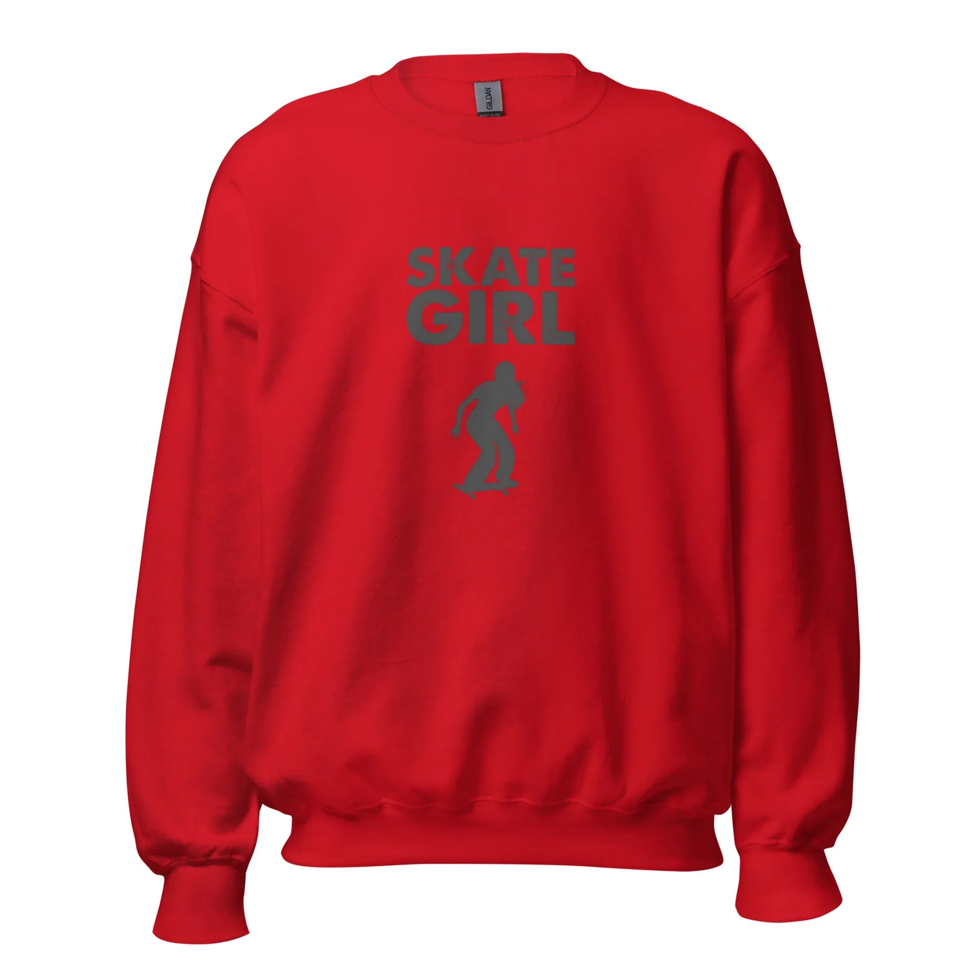 SKATE GIRL ADRENALINE women’s sweatshirt - Red / S - Printoo Shop - 3539263_5442