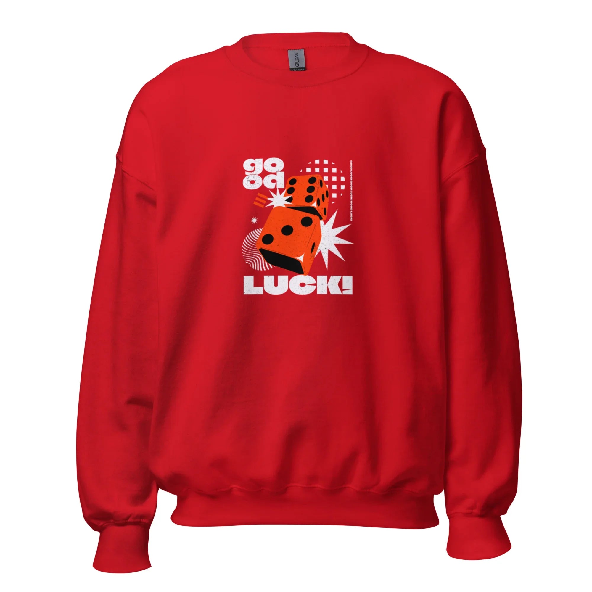 GOOD LUCK DICE women’s sweatshirt - Red / S - Printoo Shop - 6843120_5442