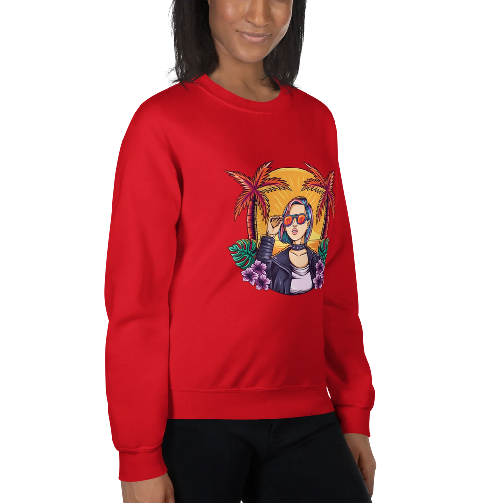 RELAXED COOL women’s sweatshirt - Black / S - Printoo Shop - 7762924_5434