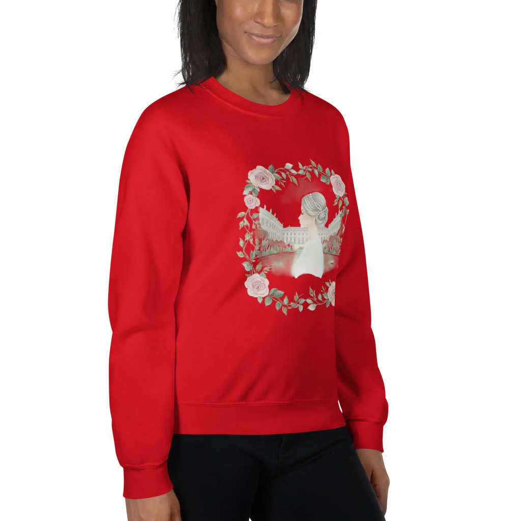 ROSENWREATH women’s sweatshirt - Red / S - Printoo Shop - 4067492_5442