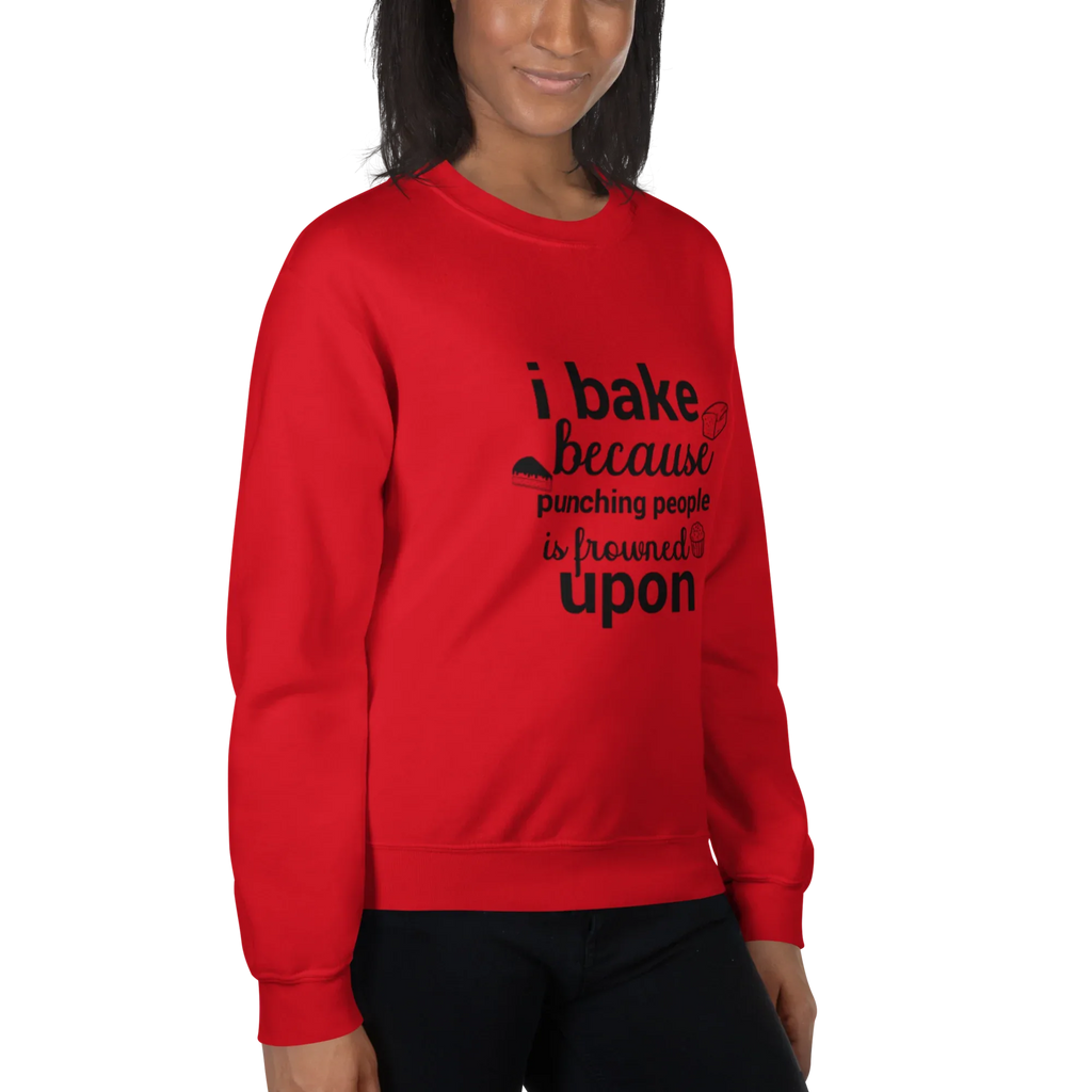 BAKE THERAPY women’s sweatshirt - Red / S - Printoo Shop - 7748760_5442
