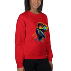 NEON REX women’s sweatshirt - Red / S - Printoo Shop - 5554406_5442