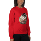 ELEGANT GEISHA ART women’s sweatshirt - Red / S - Printoo Shop - 3706938_5442