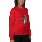 HOCKEY TEAM SPIRIT women’s sweatshirt - Red / S - Printoo Shop - 1507509_5442