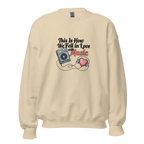 Cassette Love women’s sweatshirt - Carolina Blue / S - Printoo Shop - 4976005_20594