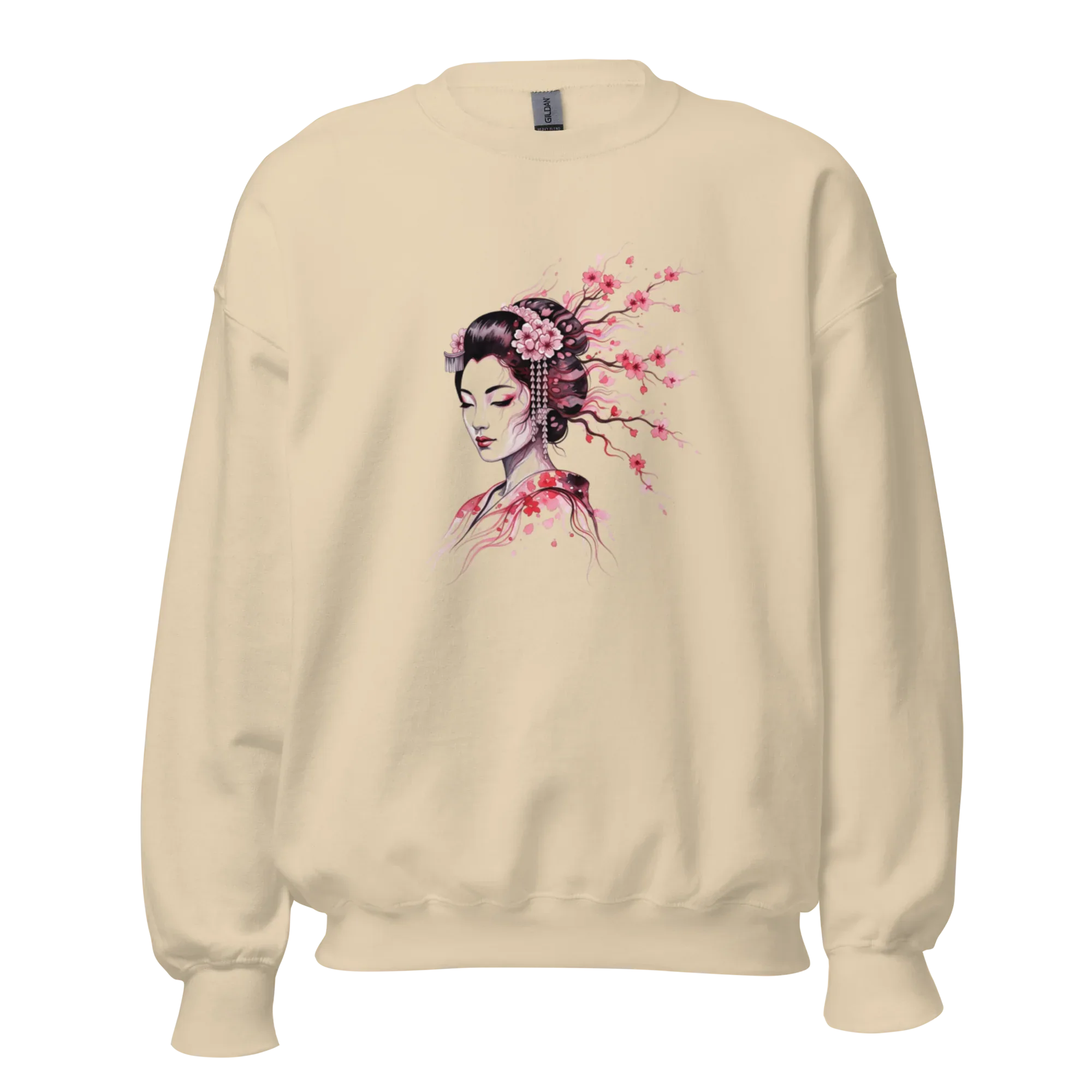Cherry Blossom Serenity women’s sweatshirt - Red / S - Printoo Shop - 6030039_5442