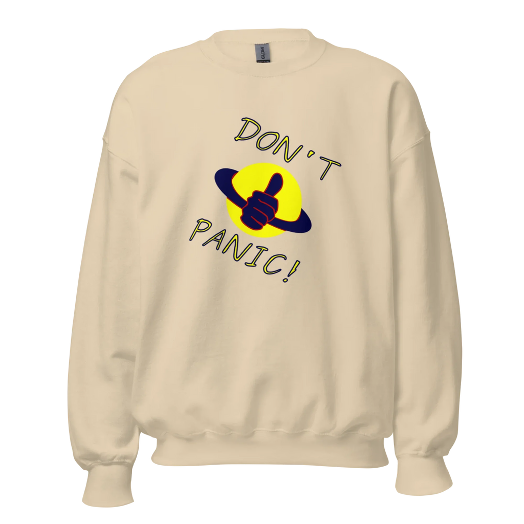 DON’T PANIC! women’s sweatshirt - Red / S - Printoo Shop - 8877909_5442