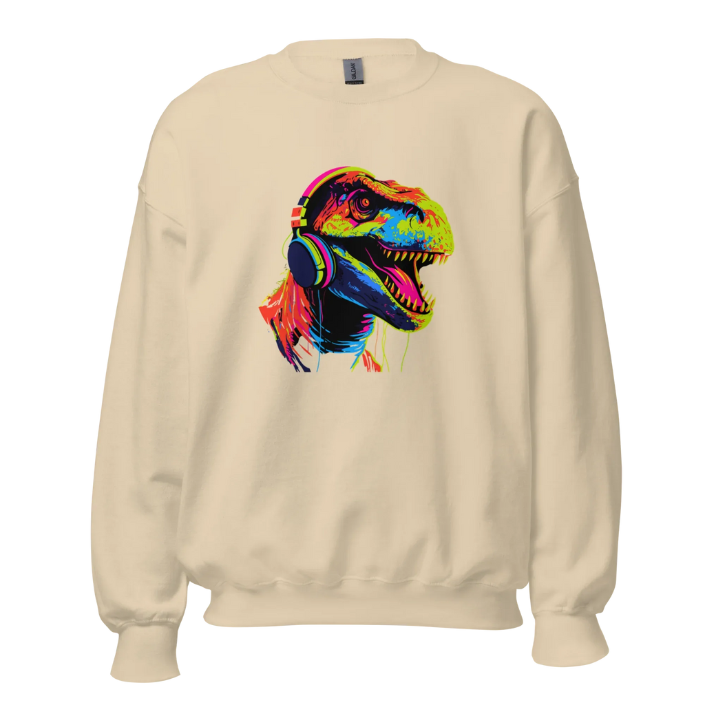 NEON REX women’s sweatshirt - Red / S - Printoo Shop - 5554406_5442