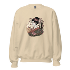 ELEGANT GEISHA ART women’s sweatshirt - Red / S - Printoo Shop - 3706938_5442