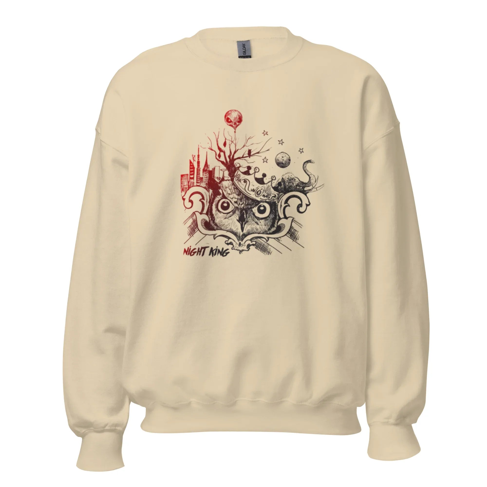 NIGHT KING MYSTIQUE women’s sweatshirt - Sand / S - Printoo Shop - 9561388_16876
