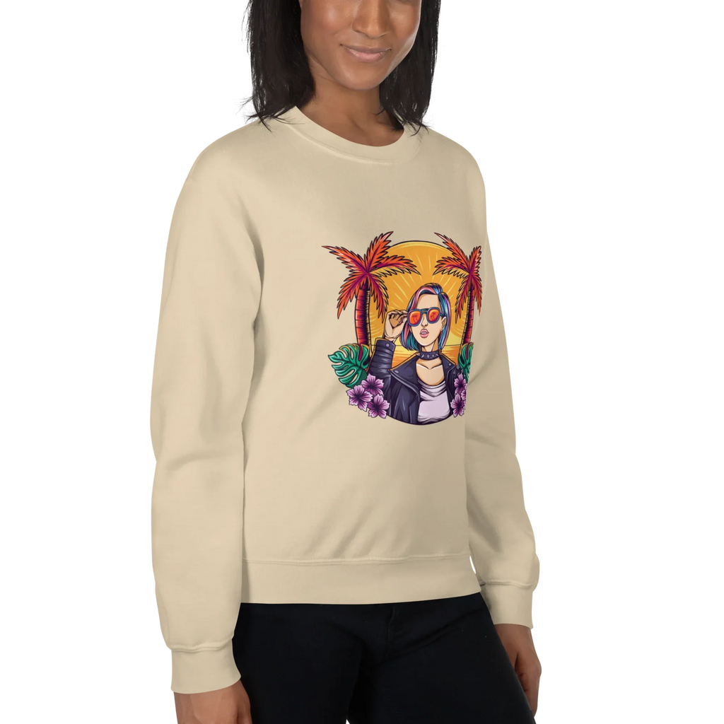 RELAXED COOL women’s sweatshirt - Black / S - Printoo Shop - 7762924_5434