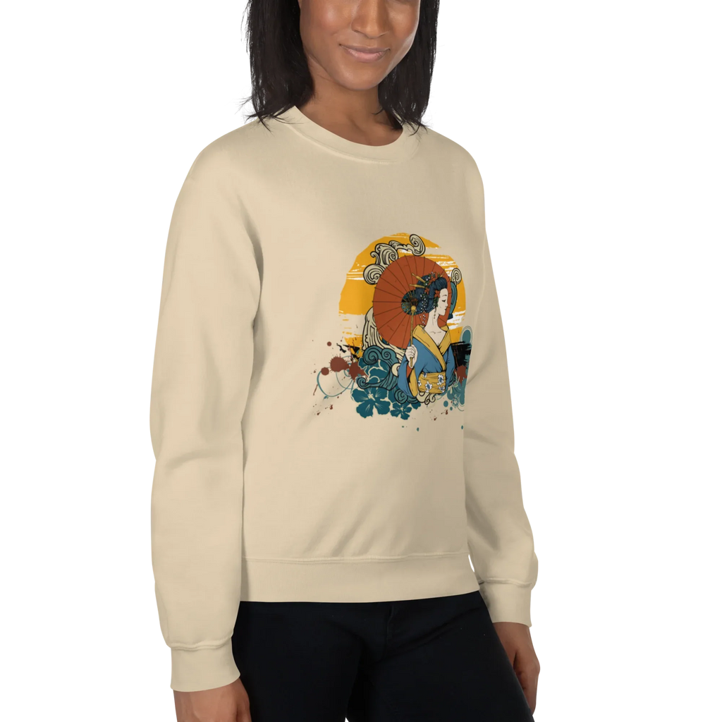 BEAUTY IN BLOOM women’s sweatshirt - Black / S - Printoo Shop - 6160845_5434