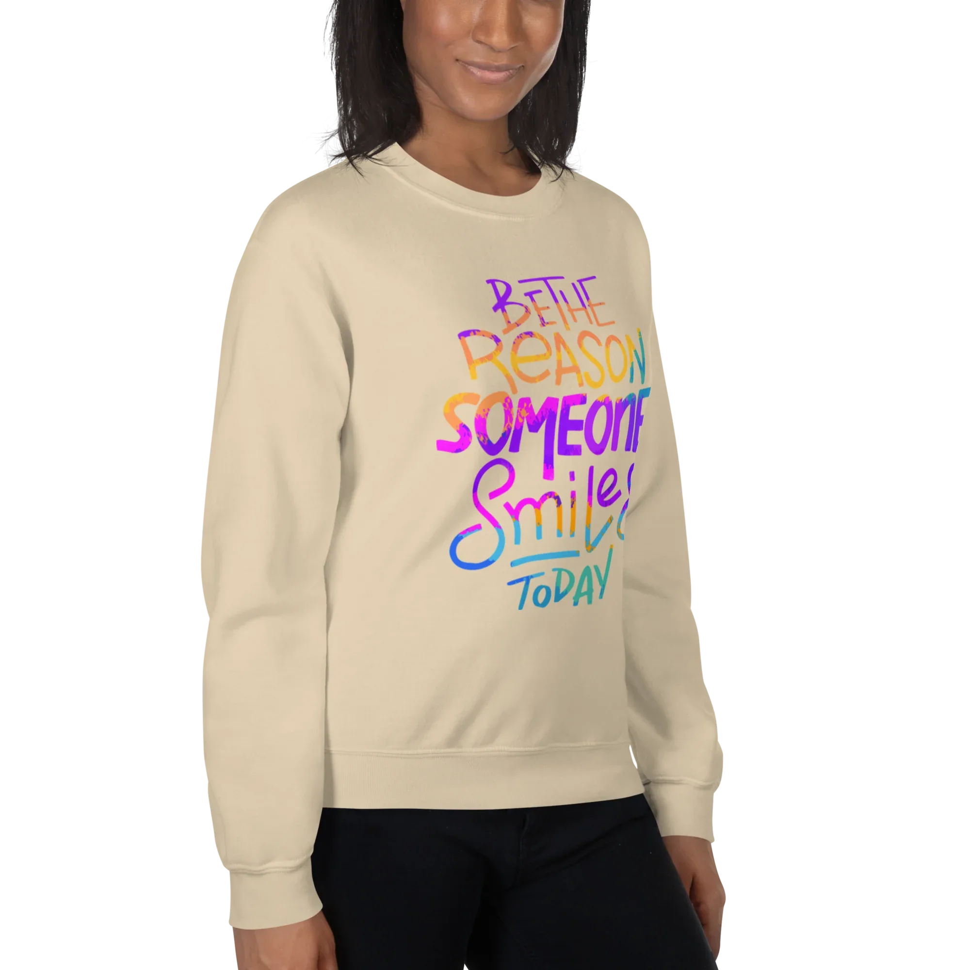 SMILE REASON women’s sweatshirt - Red / S - Printoo Shop - 9484834_5442