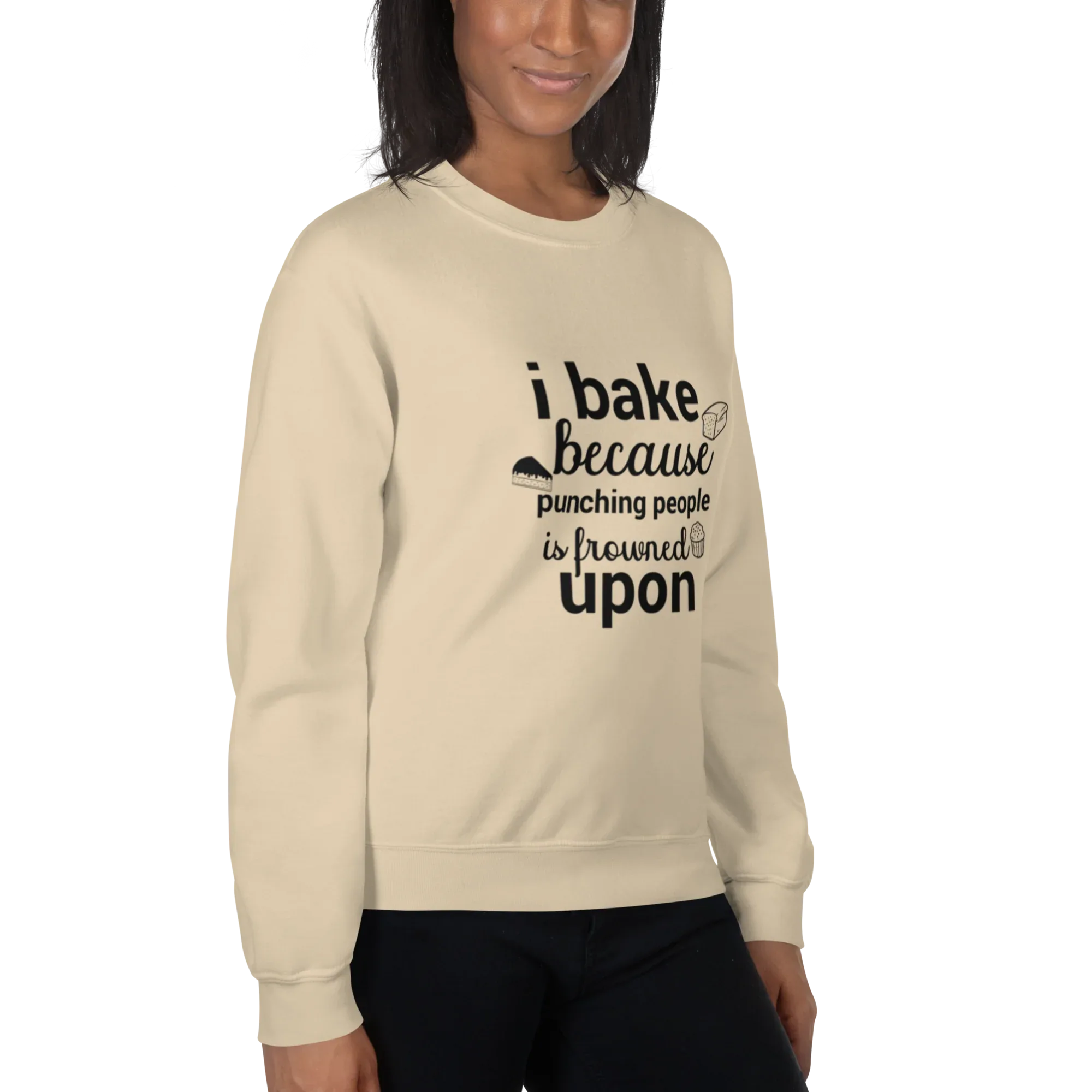 BAKE THERAPY women’s sweatshirt - Red / S - Printoo Shop - 7748760_5442