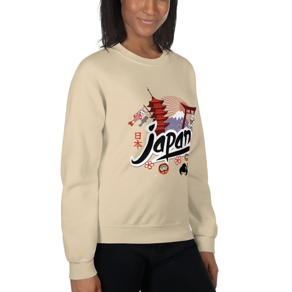 JAPAN HERITAGE ART women’s sweatshirt - Red / S - Printoo Shop - 8859988_5442
