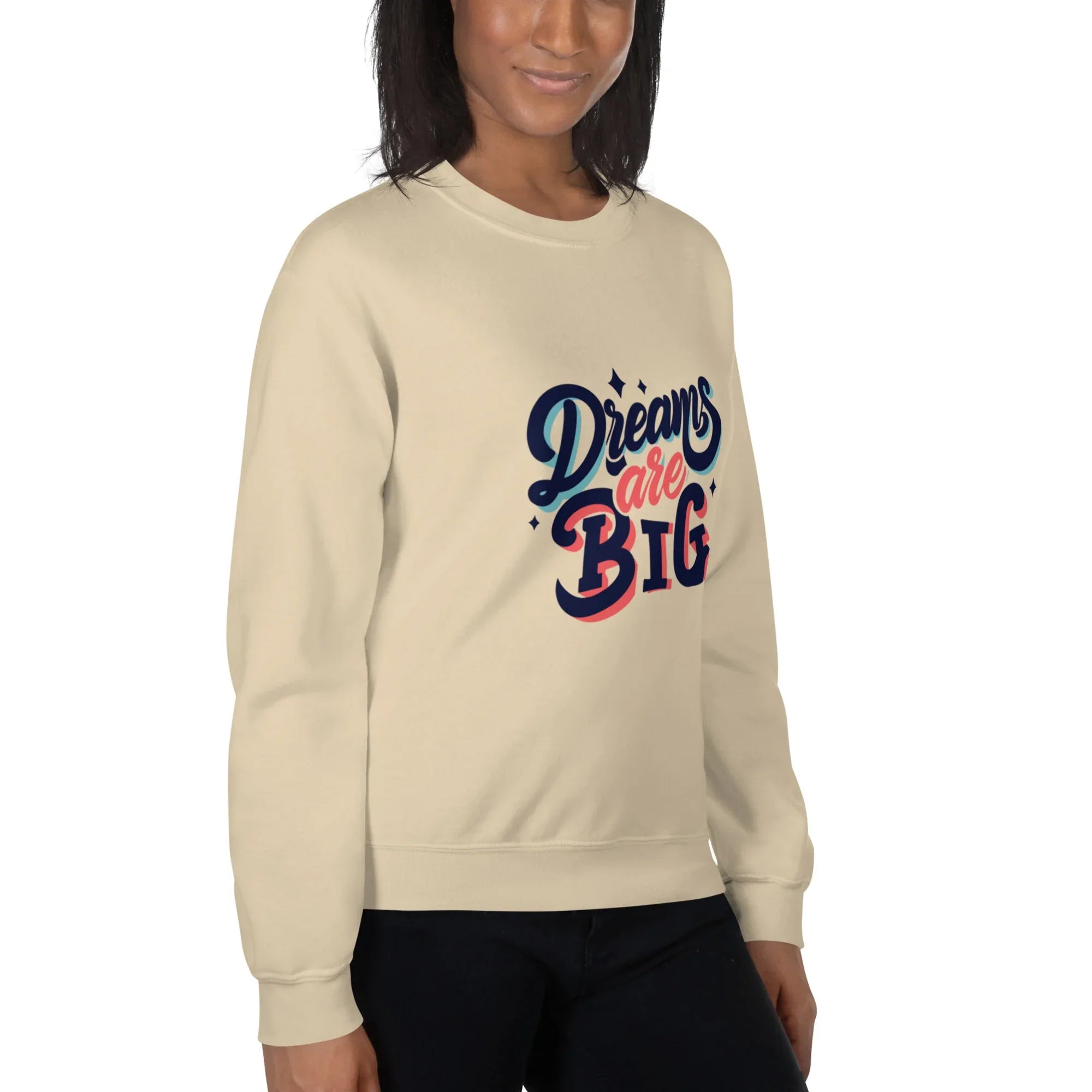 BOLD DREAMER women’s sweatshirt - Red / S - Printoo Shop - 9968810_5442