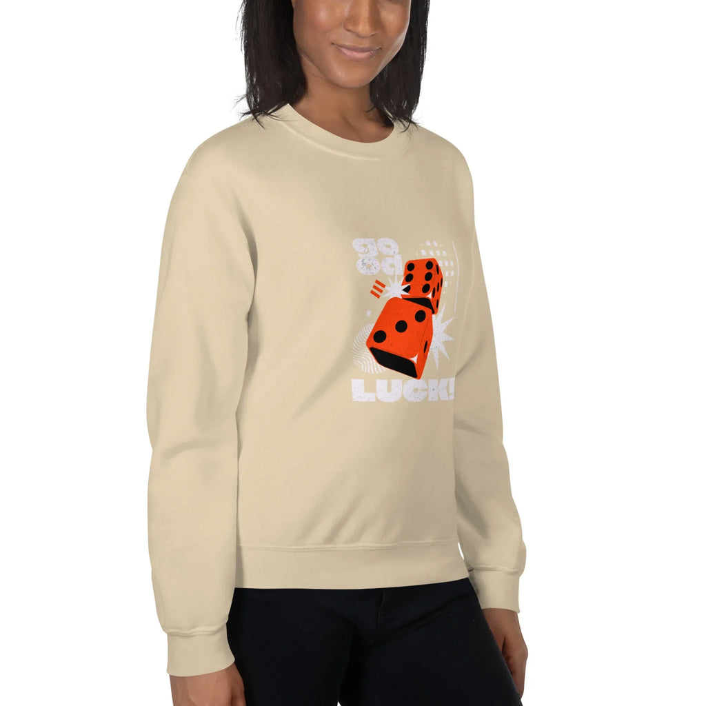 GOOD LUCK DICE women’s sweatshirt - Red / S - Printoo Shop - 6843120_5442