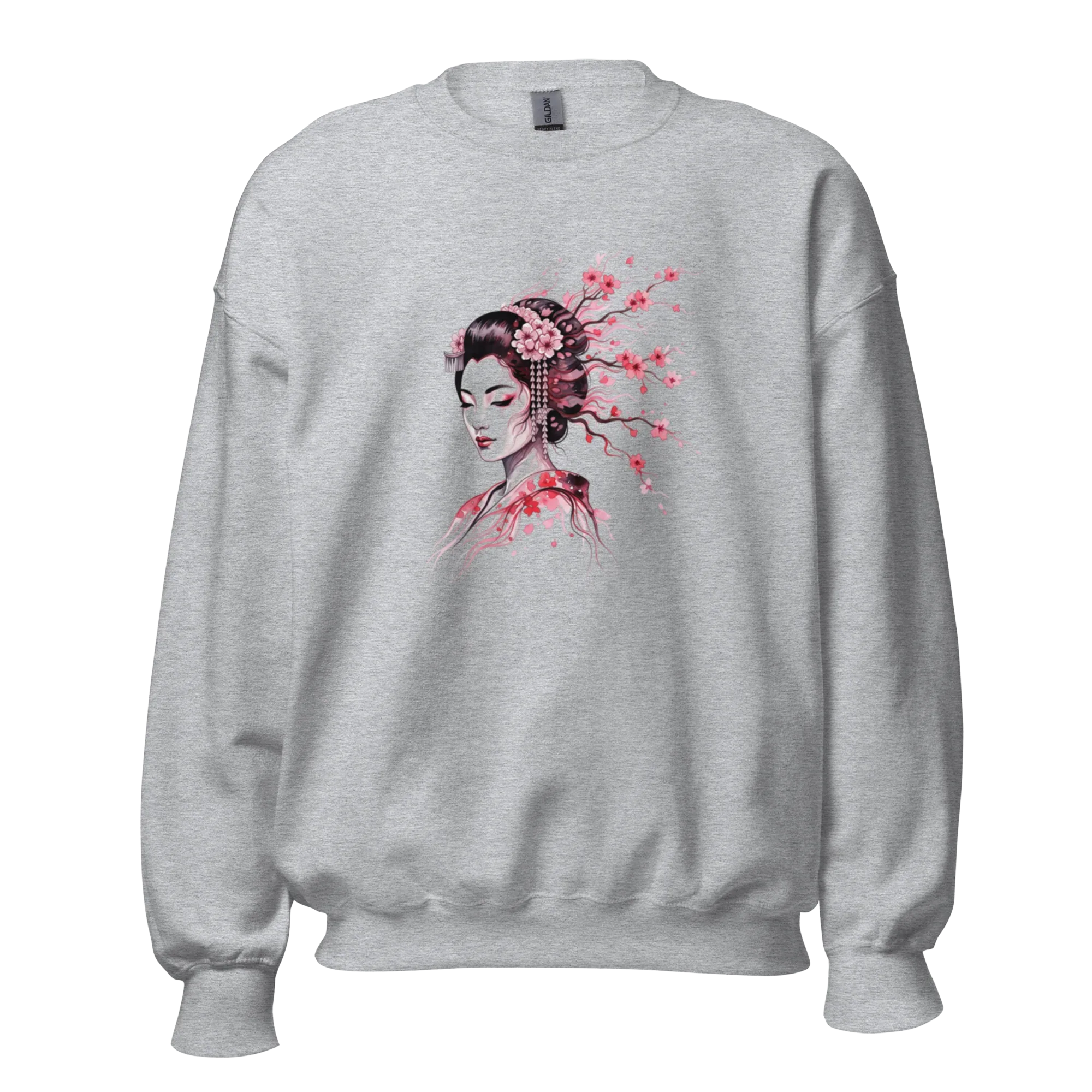 Cherry Blossom Serenity women’s sweatshirt - Red / S - Printoo Shop - 6030039_5442