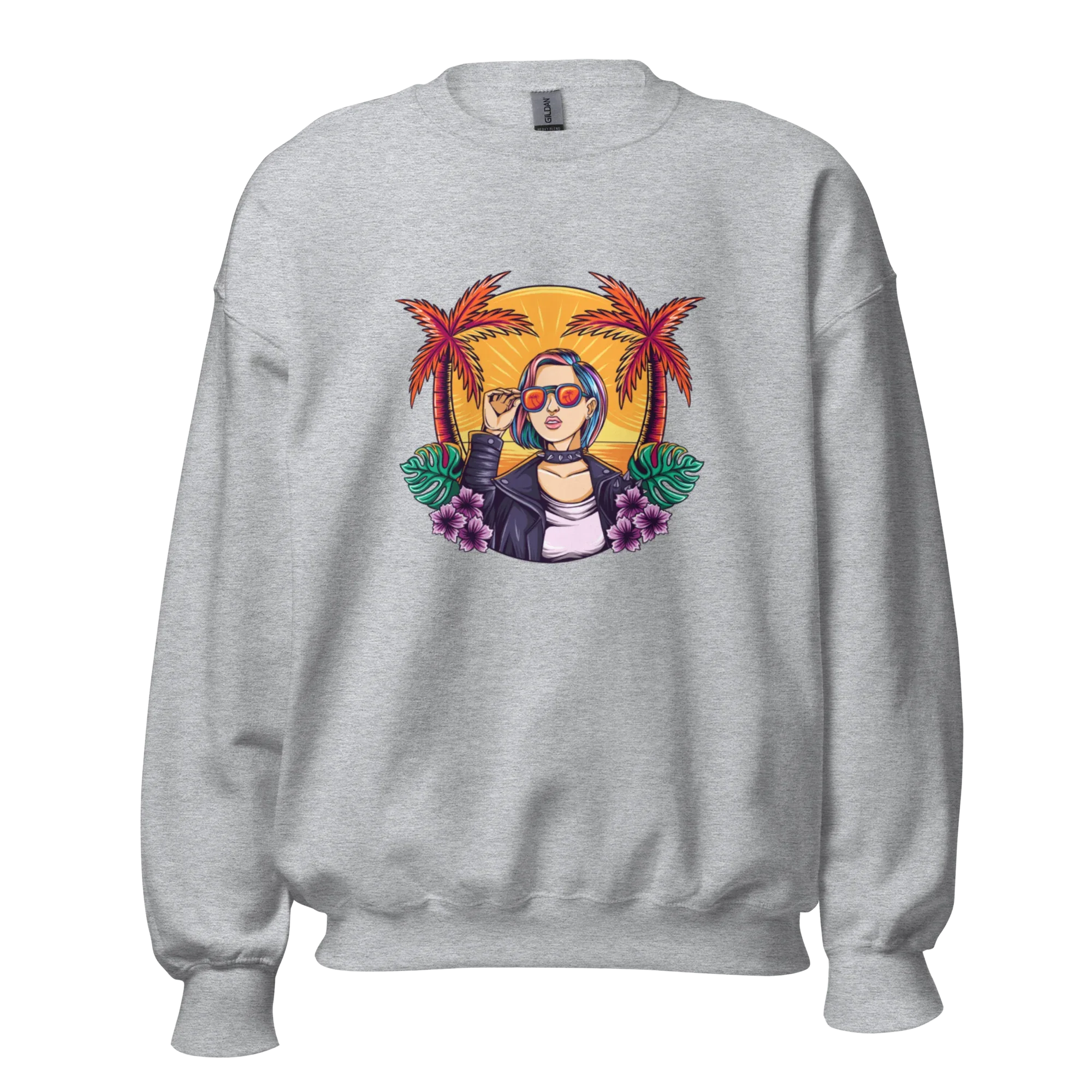 RELAXED COOL women’s sweatshirt - Black / S - Printoo Shop - 7762924_5434