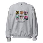 HIPSTER CATS women’s sweatshirt - Red / S - Printoo Shop - 7466621_5442