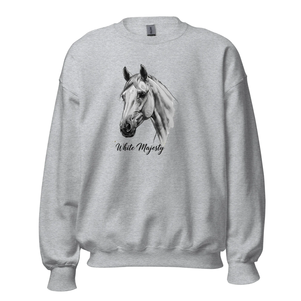 WHITE MAJESTY women’s sweatshirt - Sport Grey / S - Printoo Shop - 6385432_5514