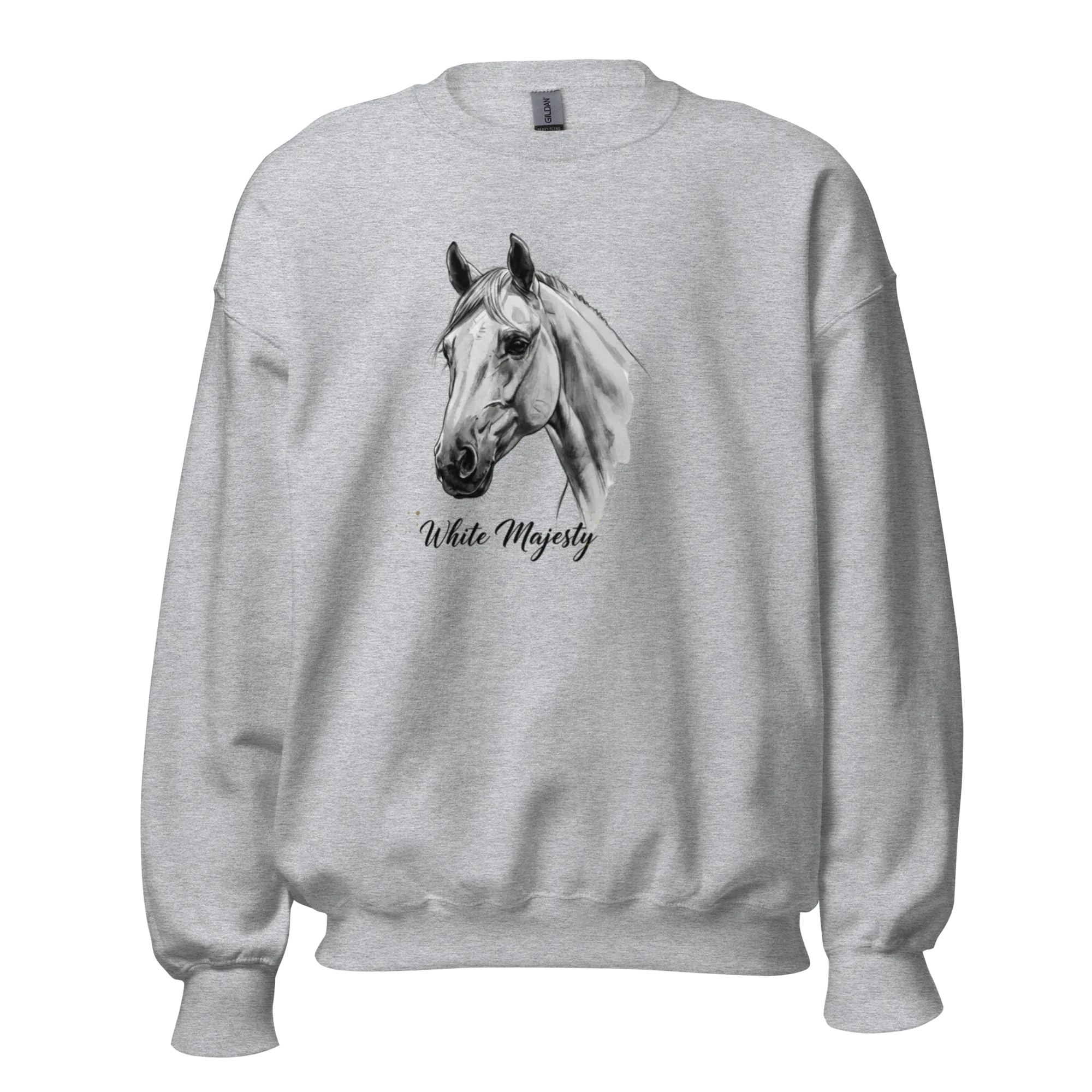 WHITE MAJESTY women’s sweatshirt - Sport Grey / S - Printoo Shop - 6385432_5514