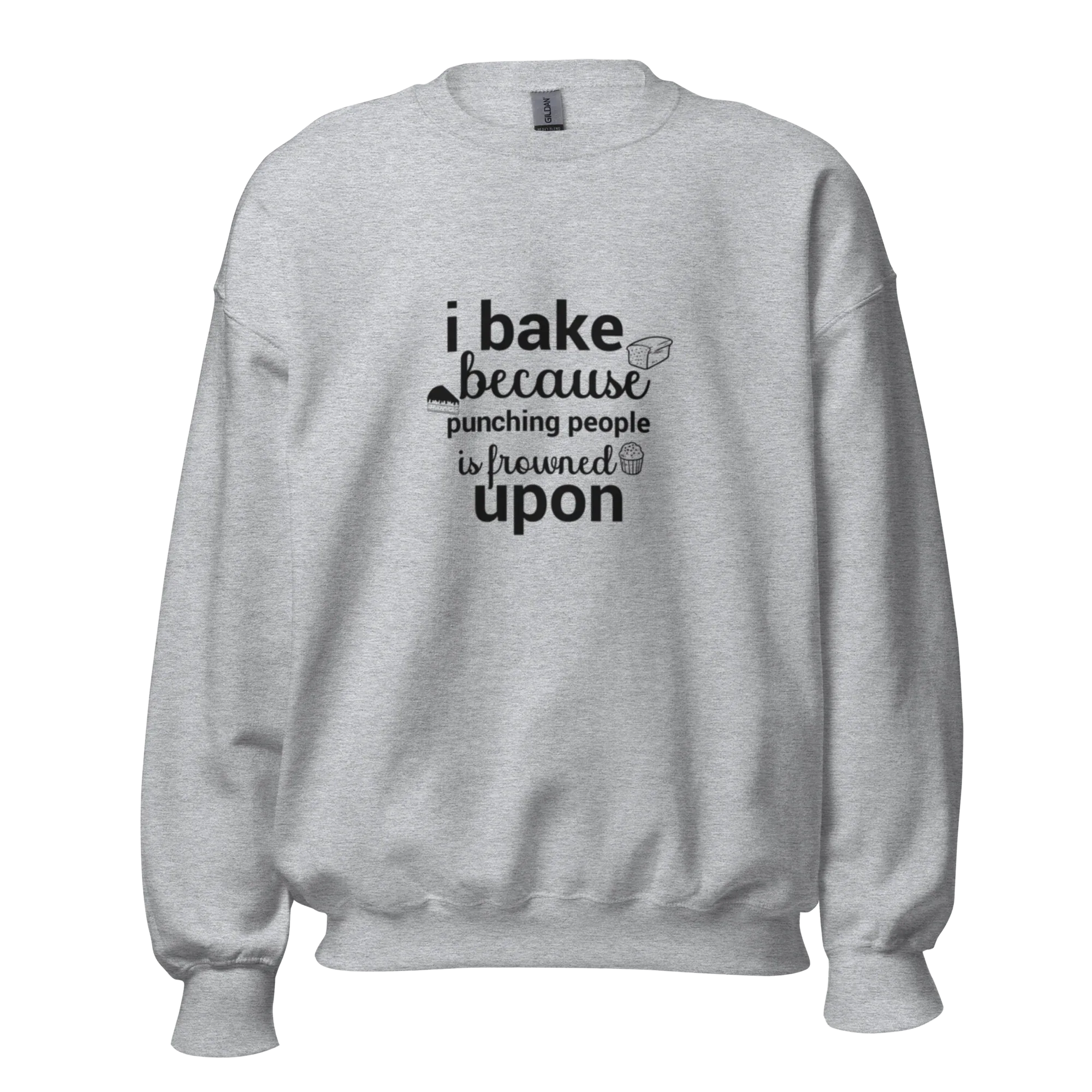 BAKE THERAPY men’s sweatshirt - Royal / S - Printoo Shop - 9286896_16870