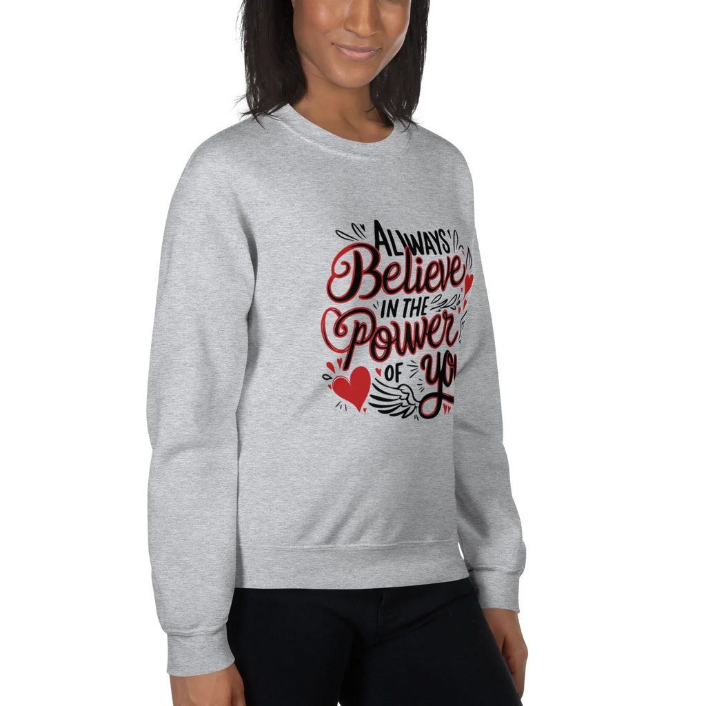 INNER POWER women’s sweatshirt - Military Green / S - Printoo Shop - 2071741_13005