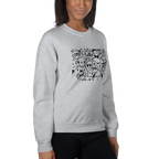 DOODLE VIBES women’s sweatshirt - Red / S - Printoo Shop - 4139913_5442