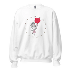 HEART BALLOONS women’s sweatshirt - Carolina Blue / S - Printoo Shop - 8002349_20594